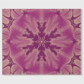 ゴージャスなエキゾチックな花パープルシェード ラッピングペーパー (フラット)