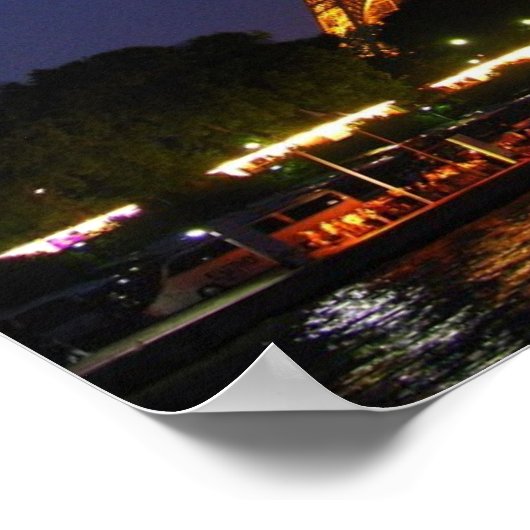 ゴージャスなエッフェルタワーのポスター ポスター (角)