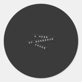 ゴージャスなカオスのエンボスラベルのシール ラウンドシール