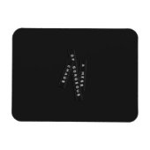 ゴージャスなカオスエンボスのラベル マグネット (横)