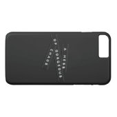 ゴージャスなカオスエンボスのラベル Case-Mate iPhoneケース (裏面(横))