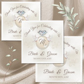 ゴージャスなカスタムアイボリープ結婚リンツナプキン スタンダードランチョンナプキン