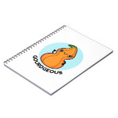 ゴージャスなカボチャのユーモア ノートブック (左側)