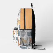 ゴージャスなカラフルバックパック、一種の印刷 プリントバックパック (右)