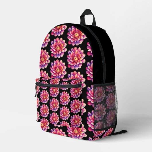 ゴージャスなカラフルバックパック、種類の1つ プリントバックパック (裏面右端)