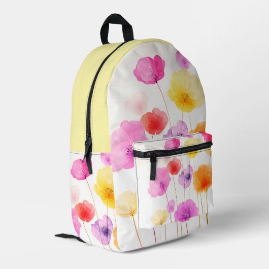 ゴージャスなカラフルバックパック、種類の1つ プリントバックパック (裏面左端)