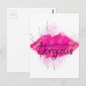 ゴージャスなキス ポストカード (正面/裏面)