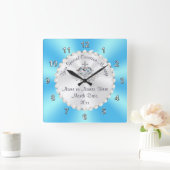 ゴージャスなクリスチャンの壁時計は任意の大事な行事。 スクエア壁時計 (ホーム)