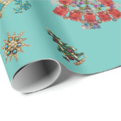 ゴージャスなクリスマスオーナメント包装紙 ラッピングペーパー (ロールコーナー)