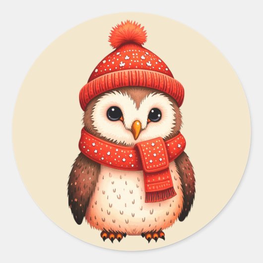 ゴージャスなクリスマスステッカー ラウンドシール (正面)