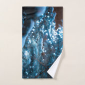 ゴージャスなクリスマススノーフレーク バスタオルセット (ハンドタオル)