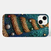 ゴージャスなクリスマスツリーの装飾的なホリデーシーズンの美学 Case-Mate iPhoneケース (裏面 (横))