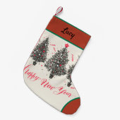 ゴージャスなクリスマス スモールクリスマスストッキング (正面 (吊り時))
