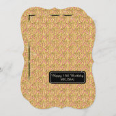 ゴージャスなグレートギャツビー風15歳誕生日パーティー 招待状 (正面/裏面)