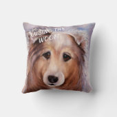 ゴージャスなコリー クッション (裏面)