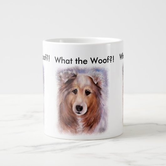 ゴージャスなコリー ジャンボコーヒーマグカップ (正面)