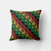 ゴージャスなコンゴ国旗 クッション (裏面)