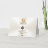 ゴージャスなゴールデンハッピー50周年カード カード (裏面)