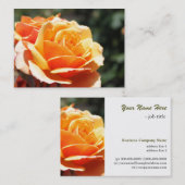 ゴージャスなゴールデンバラ花成功プロフェッショナル 名刺 (正面/裏面)