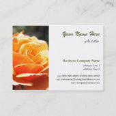 ゴージャスなゴールデンバラ花成功プロフェッショナル 名刺 (裏面)