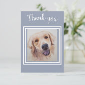 ゴージャスなゴールデンラボパピーありがとう サンキューカード (スタンド正面)