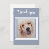 ゴージャスなゴールデンラボパピーありがとう サンキューカード (正面/裏面)