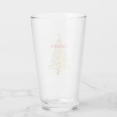ゴージャスなゴールドのクリスマスツリー サンダーコーブ タンブラーグラス (裏面)