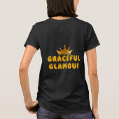 ゴージャスなゴールドクラウンロゴ Tシャツ (裏面)