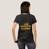 ゴージャスなゴールドクラウンロゴ Tシャツ (裏面フル)