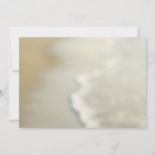 ゴージャスなゴールド シーシェル ビーチ ウェディング 招待状 (裏面)