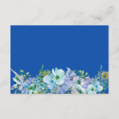 ゴージャスなサファイアブルー結婚フローラの詳細情報 エンクロージャーカード (裏面)