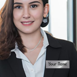 ゴージャスなシルバーシーン 名札