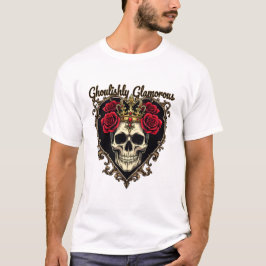 ゴージャスなスケルトンデザインでハロウィンを華やかに Tシャツ