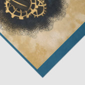 ゴージャスなスチームパンク女性ブルーの衣装P3デコページ 薄葉紙 (詳細)