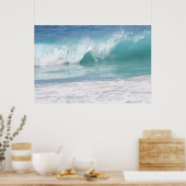 ゴージャスなターコイズ波 ポスター (キッチン)