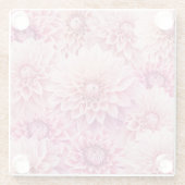 ゴージャスなダリアが咲く ガラスコースター (裏面)