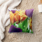 ゴージャスなチューリップブーケ クッション (ブランケット)