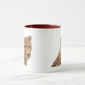 ゴージャスなチーター美しい猫フォトマグカップ マグカップ (中央)