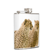 ゴージャスなチーター美しい猫写真 フラスク (右)