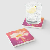 ゴージャスなデイジー作品 ストーンコースター (横)