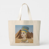ゴージャスなデザインのNefertiti ラージトートバッグ (裏面)
