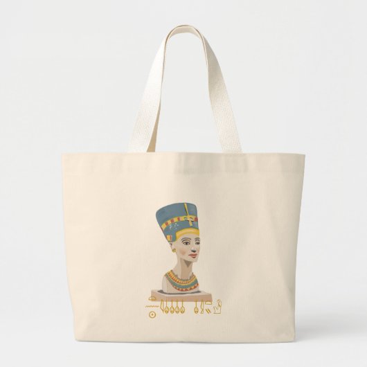 ゴージャスなデザインのNefertiti ラージトートバッグ (正面)