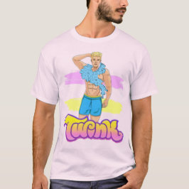 ゴージャスなトゥインクのフェザーボア Tシャツ