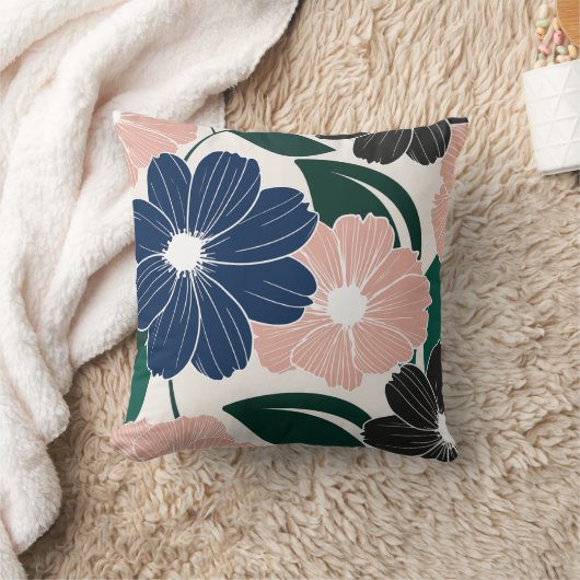 ゴージャスなトレンディーフローラ装飾用クッション クッション (ブランケット)