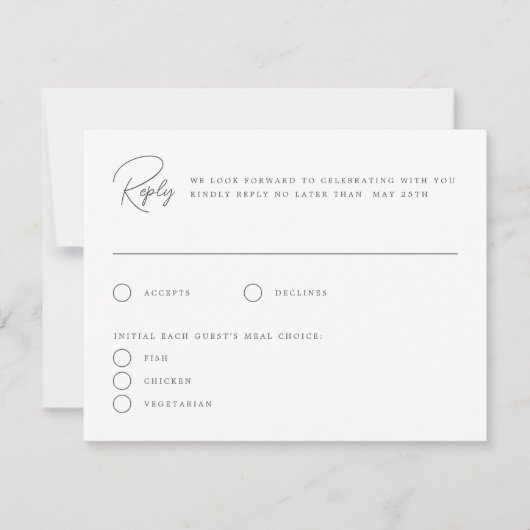 ゴージャスなトロピカルビーチ結婚アイランドのリプライカード 招待状 (正面)