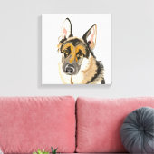 ゴージャスなドイツの羊飼いのキャンバス キャンバスプリント (インサイチュ (リビング))