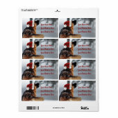 ゴージャスなドイツの羊飼いの休日の出荷ラベル ラベル (フルシート)