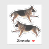 ゴージャスなドイツの羊飼い シール (シート)