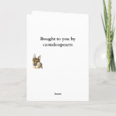 ゴージャスなドイツの羊飼い、有名犬の編集可能  シーズンカード (裏面)