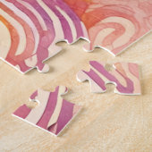 ゴージャスなドラッグクイーンレッドヘア ジグソーパズル (側面)